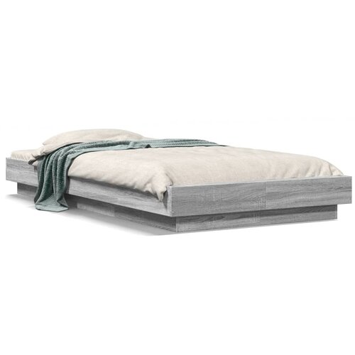 VidaXL Okvir za krevet boja hrasta 75 x 190 cm od konstruiranog drva Slike
