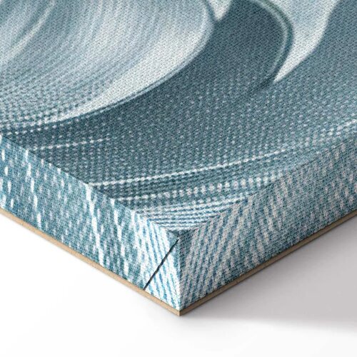  Slika - Stone Baroque Ornaments in Light Shades of Gray-Blue 30x20 Akustična Slike