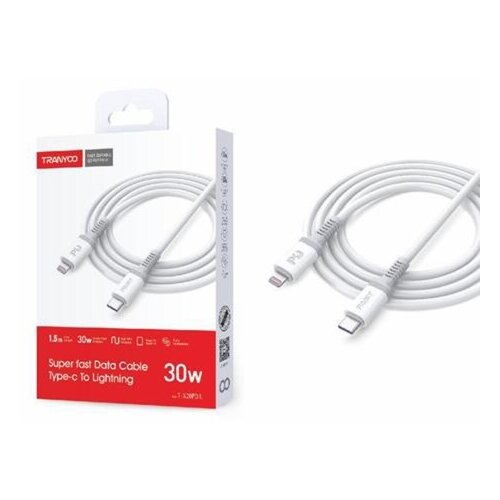 Tranyoo data kabl T-X20PD l type c na lighting 65W Slike