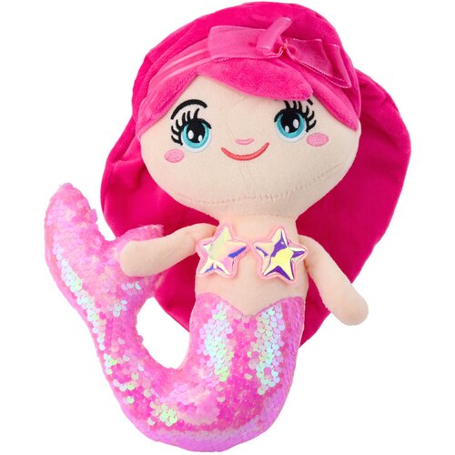  igračka sirena s &amp;scaron;ljokastim repom 28cm - roza Slike
