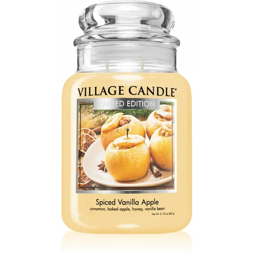Village Candle Spiced Vanilla Apple mirisna svijeća (Glass Lid) 602 cm