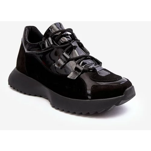 Kesi Patented women's leather sports shoes M01/2 Zazoo Black