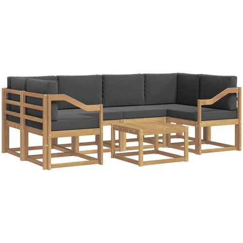  Set vanjskih sofa 7 kom. Bijela i antracit Slike