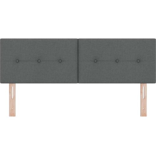 vidaXL led uzglavlje s gumbima tamno sivo 80 cm tkanina Cene