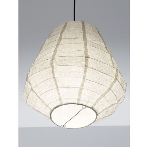 Nova Luce Bijela lanena viseća svjetiljka &amp;oslash; 36 cm Linnet &amp;ndash; Slike