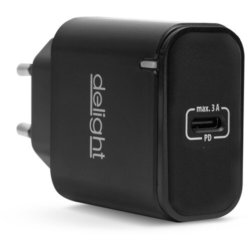 Delight 55046BK USB Type-C adapter PD 20W črn, (5000115356) Slike