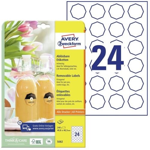  Etikete zweckform 5082 osemkotne ZWECKFORM Cene