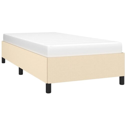  Okvir za krevet bez madraca krem 90x200cm od tkanine Slike