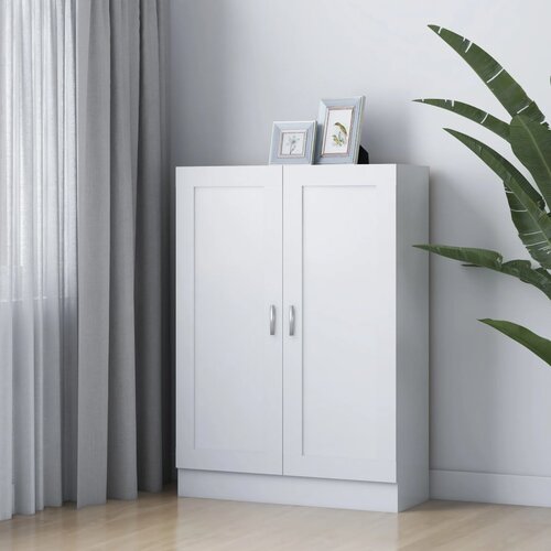 VidaXL Ormarić za knjige bijeli 82,5 x 30,5 x 115 cm od iverice Slike