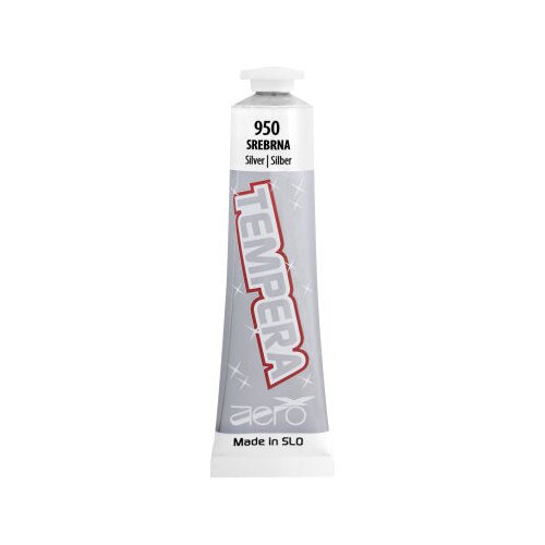  Tempera barva Aero 42ml tuba srebrna Slike