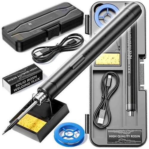 Dexxer akumulatorski prenosni 800mAh ročni spajkalnik do 400&amp;deg;C USB TK-USB Slike