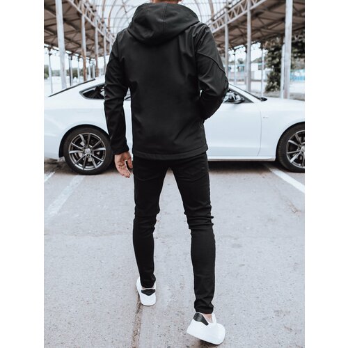 DStreet Men's softshell jacket with hood black Slike