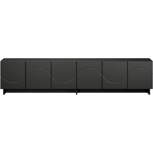  TV stalak 180 x 34,5 x 40 cm Crna Konstruirano drvo Slike