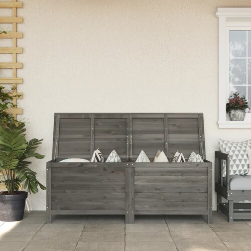 VidaXL Vrtna &amp;scaron;katla za shranjevanje antracitna 150x50x56,5 cm jelka Slike