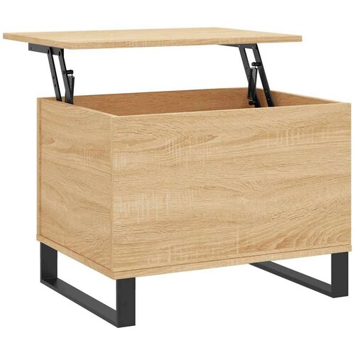 VidaXL Stolić za kavu boja hrasta 60 x 44 5 x 45 cm konstruirano drvo Slike