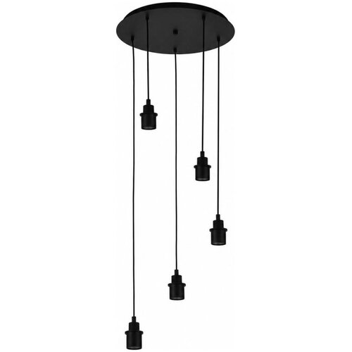 Eglo Napojni kabl WRINGTON 5xE27/60W/230V crna Slike