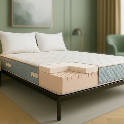 The White Stone Vzmetnica 180x200 iz Hipoalergene Pene in Memory Foam | Vi&scaron;ina 22 cm | Antibakterijska in Protialergijska, (5000162477) Cene