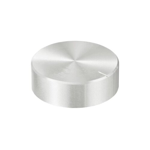 TRU COMPONENTS TC-11696512 okretni gumb s gumbom za obilježavanje srebrna (&amp;Oslash; x V) 40 mm x 13 mm aluminij, plastika 1 S Slike