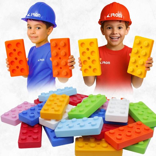 IRON SPORT Kocke za decu velike MINI BLOK kocke set od 50kom. - Veličina cigla kocke 12cm x 24cm x 4cm Cene