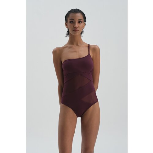 Dagi Swimsuit - Burgundy - Plain Slike