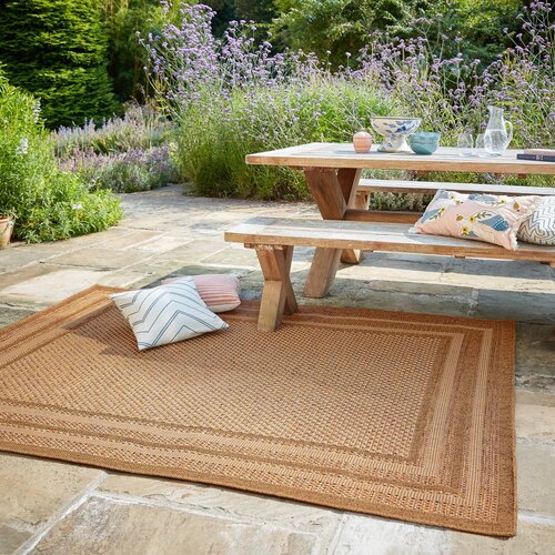 Flair Rugs notranja in zunanja preproga v naravni barvi 200x290 cm layla border &amp;ndash; Slike