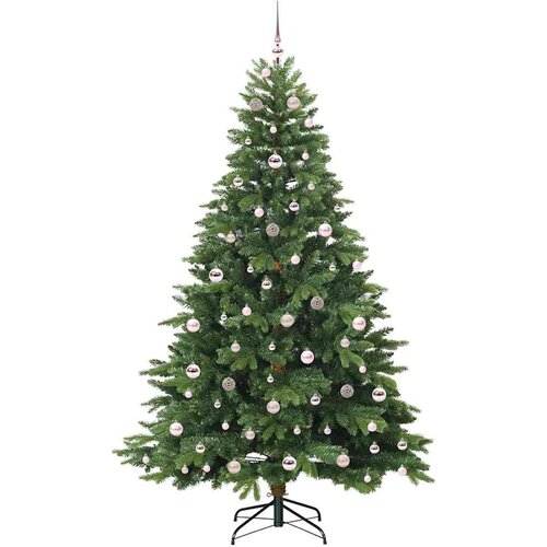  Umjetno božićno drvce s stalakom Zelena 210 cm PE i PVC Slike
