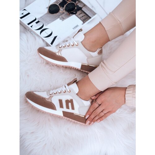 DStreet Sneakersy damskie LENSI khaki Slike