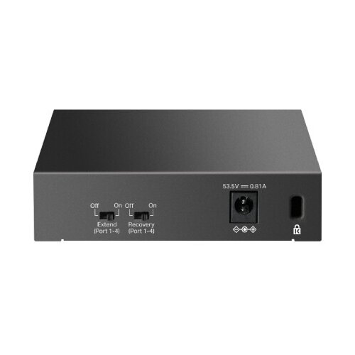 Lan LiteWave LS105P Unmanaged Fast Ethernet (10/100) Power over Ethernet (PoE) Black Cene