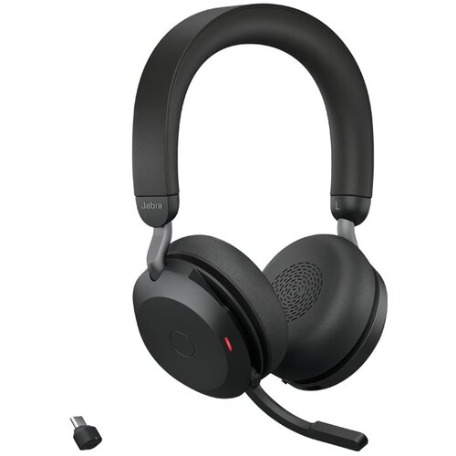 Jabra naglavne slu&amp;scaron;alke z mikrofonom Evolve2 75 Link380c ms, brezžične Slike