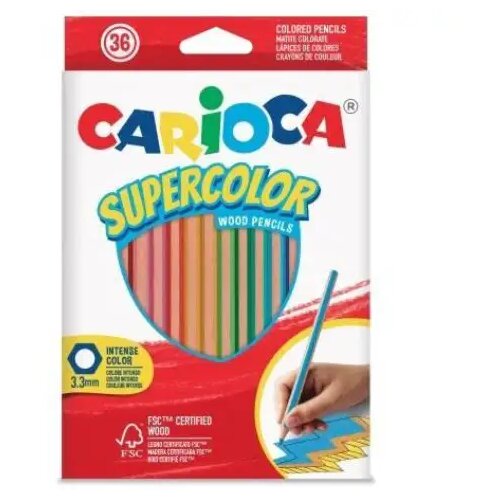 Carioca SuperColor trokutasti 36-dijelni set olovaka u boji - Cene
