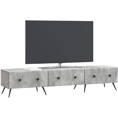  ormar Betonska siva 147 x 34,5 x 30 cm Konstruirano drvo Slike