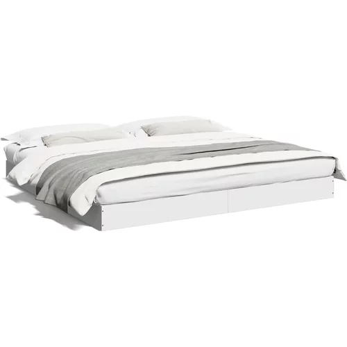 vidaXL Okvir za krevet bijeli 200 x 200 cm od konstruiranog drva