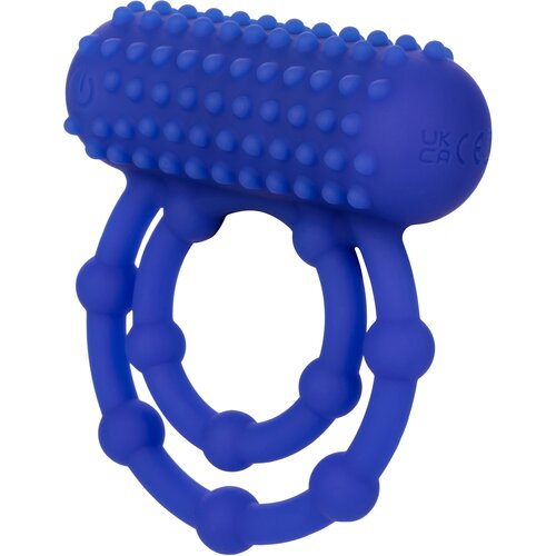 California Exotics 10 Bead Maximus Ring Blue Slike