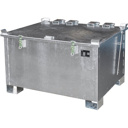 eurokraft pro Skladiščna posoda za litij-ionske baterije/akumulatorje, prostornina 280 l, DxŠxV 1000 x 1200 x 750 mm Cene