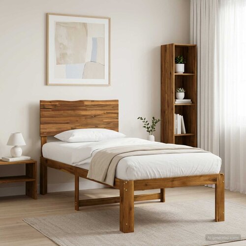  Krevet s uzglavljem ROSTOCK Prirodna 75 x 190 cm Cene