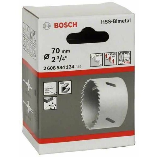 Bosch testera za otvore hss-bimetal za standardne adaptere 2608584124/ 70 mm/ 2 3/4" Slike