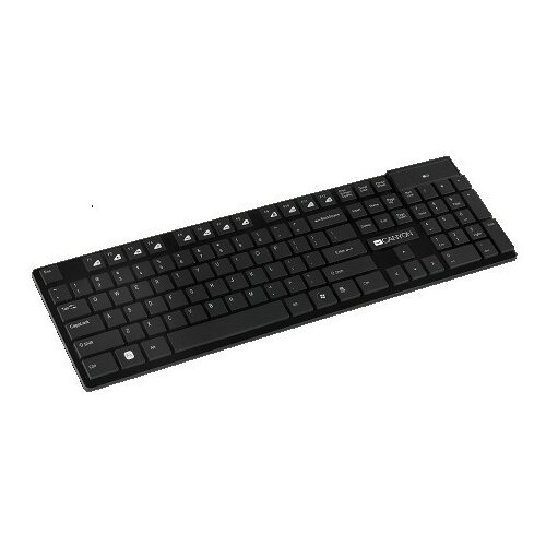 Canyon 2.4GHZ wireless keyboard UK&US 2 in 1 layout (black) ( CNS-HKBW2-UKUS ) Slike