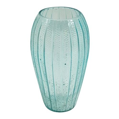  Vaza staklena 25*13cm plava Cene