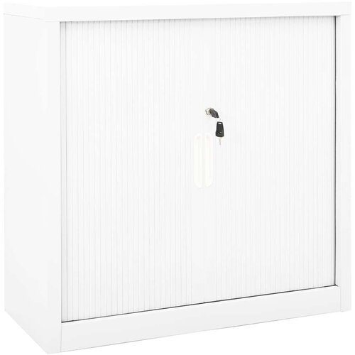 vidaXL ormarić s kliznim vratima bijeli 90 x 40 x 90 cm čelični Cene