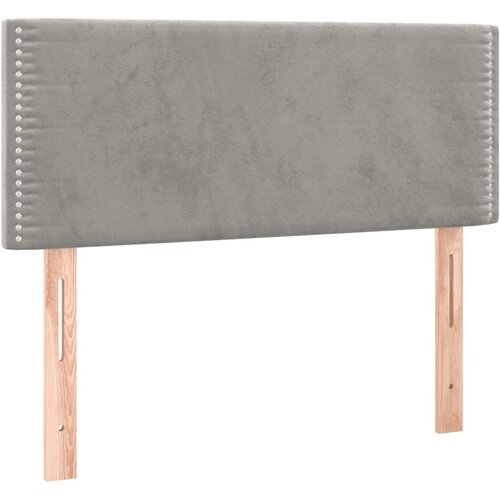 VidaXL Posteljno vzglavje svetlo sivo 80x5x78/88 cm žamet, (20738999) Slike