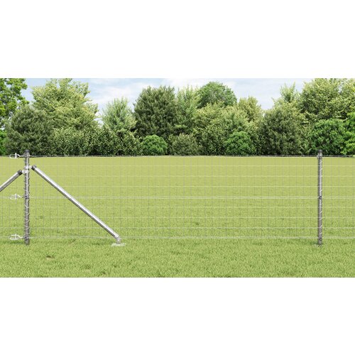 vidaXL evropska ograja s 13 konicami 0.6x25 m iz galvaniziranega jekla Cene