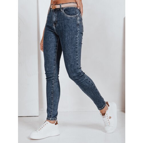 DStreet Jeansy damskie push up niebieskie Cene