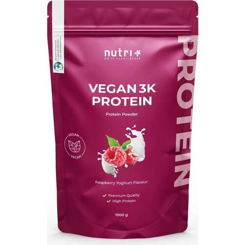 Vegan 3K-Protein - Raspberry-Yoghurt Slike