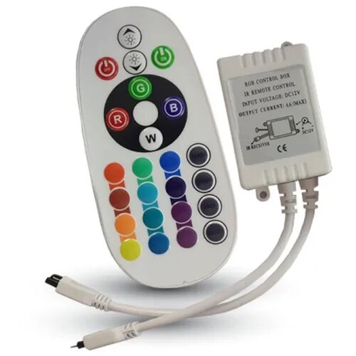 V-tac 72W infrardeči krmilnik za RGB led trakove - 24 gumbov, (21533400) Cene