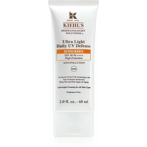 Kiehls Ultra Light Daily UV Defense ultra lagani zaštitni fluid za sve tipove kože, uključujući osjetljivu SPF 50+ 60 ml