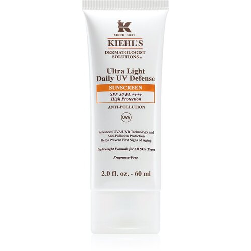 Kiehls Ultra Light Daily UV Defense ultra lagani za&amp;scaron;titni fluid za sve tipove kože, uključujući osjetljivu SPF 50+ 60 ml Slike