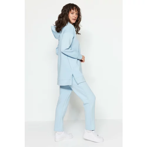 Trendyol Sweatsuit Set - Blue - Fitted
