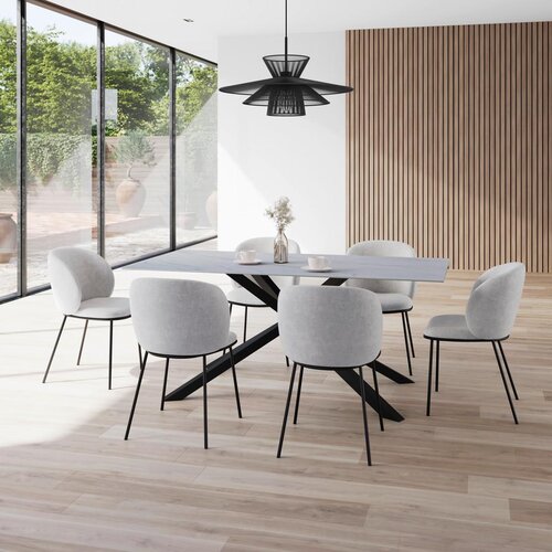 Bessagi Home Jedilna Miza Livan, Bela, 180x90 Slike