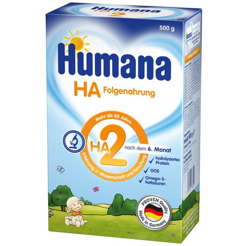 Humana HA2, prelazna hipoalergena formula, 500 g Slike