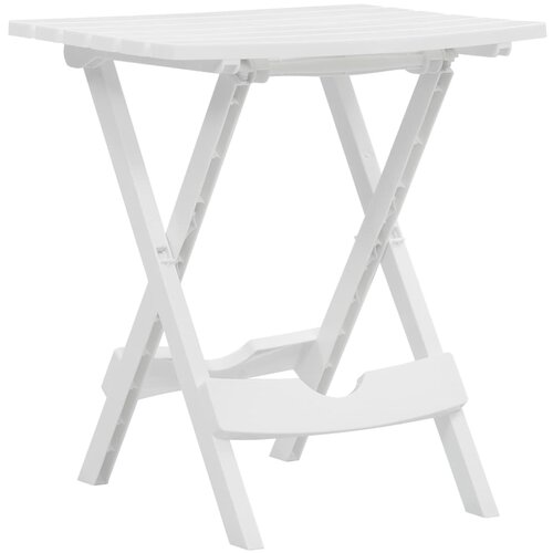 VidaXL Sklopivi vrtni stol 45,5 x 38,5 x 50 cm bijeli Slike